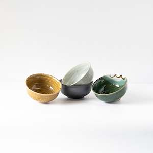 Assorted Glazes Bowl Set