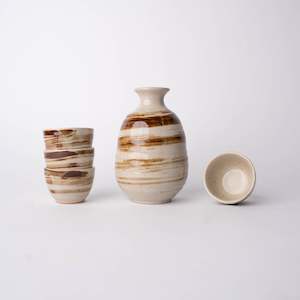 Earth Swirl Sake Set