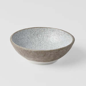 Kitchenware: Crazed Grey Small Shallow Bowl