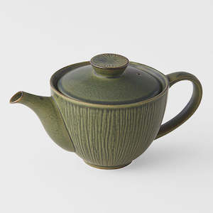 Sencha Green Ridged Teapot