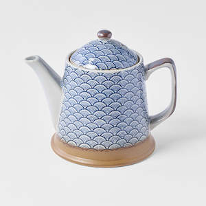 Indigo Wave Teapot