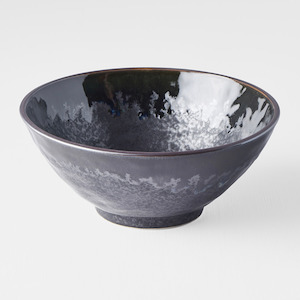 Matte & Shiny Black Udon Bowl