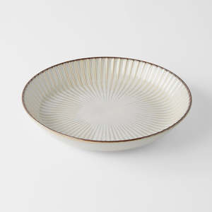 Kitchenware: Sendan White High Rim Plate