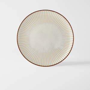 Sendan White Dinner Plate