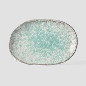 Aqua Splash Small Oval Plate