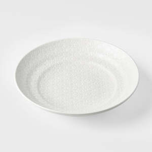 White Star Flat Serving Bowl