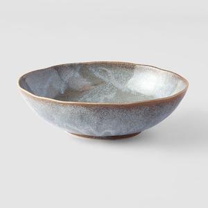 Steel Grey Large Oval Bowl