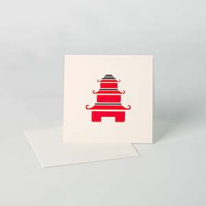 Asian Temple Greeting Card