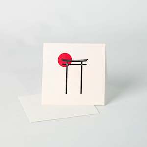 Kitchenware: Japanese Tori Greeting Card