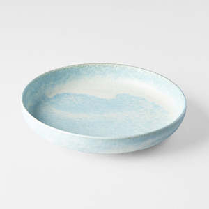 Kitchenware: Soda Blue High Rim Plate