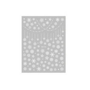 Products: Christmas Stickers - White Snowflakes