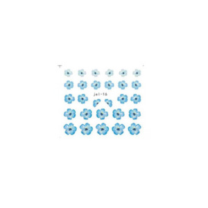 Blue Flower Nail Decals 3