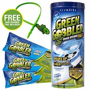 Cleaning product - chemical based wholesaling: Green Gobbler Drain Opening 3 Pack 555g