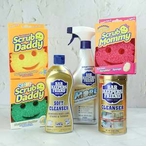 Cleaning product - chemical based wholesaling: Double Trio - Bar Keepers Friend x Scrub Daddy