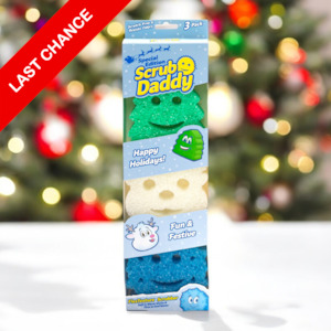 Scrub Daddy 🎄 Christmas Shapes ❄️ Special Edition 3-Pack! 🎅🏼