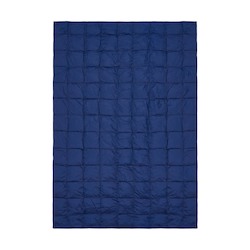 Bed: Deep Ocean Blue Sustainable Down - Puffy Blanket