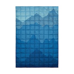 Mountain Blue Sustainable Down - Puffy Blanket