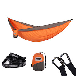 Sunburnt Orange -  Recycled Hammock with Straps