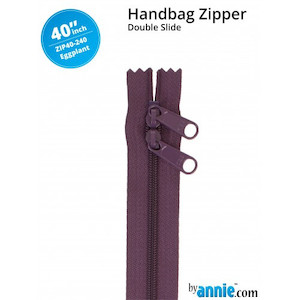 Haberdashery: Zipper DS (40") - Egg Plant Mysite