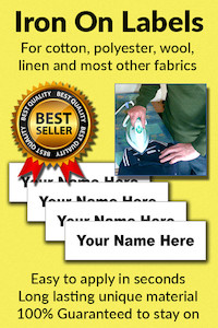 Stationery, paper, printing: Iron On Clothing Labels