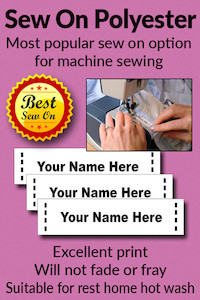 Stationery, paper, printing: Sew On Labels - Polyester