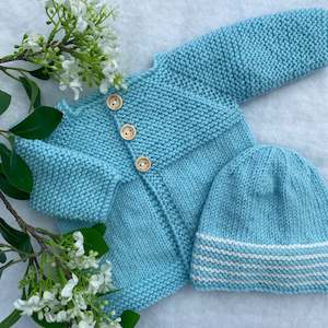 Baby wear: "Daffodils" merino cardigan