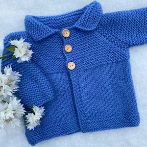 Baby wear: "Willow" merino baby jacket