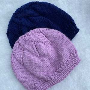 "Star" hand knitted merino hat (2-10 years)