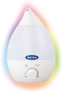 Medescan Rainbow Mist Humidifier Ultrasonic Cool Mist Humidifier