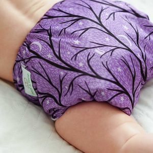 Baby wear: Bear & Moo Spooky night Cloth Nappy – Shell Only