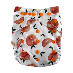 Bear & Moo Peaches Cloth Nappy – Shell Only