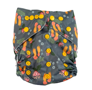 Bear & Moo Kōwhai Cloth Nappy