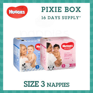 Huggies Nappies (Size 3 – Crawler) – Pixie Box