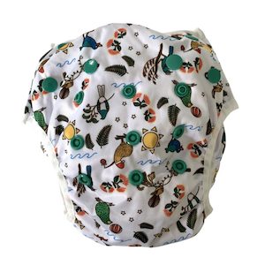 Baby wear: Bear & Moo Christmas Birds Swim Nappy