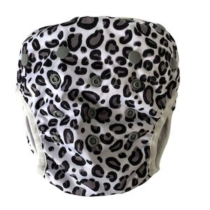 Baby wear: Bear & Moo Leopard Love Swim Nappy