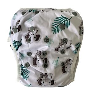 Bear & Moo Bohemian Elephants Swim Nappy