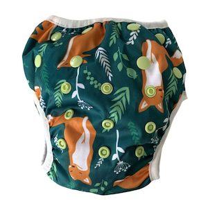 Bear & Moo Quick Brown Fox Swim Nappy