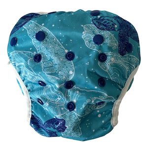 Bear & Moo Turtles Swim Nappy