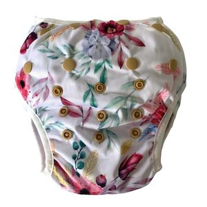 Bear & Moo Floral Blush Swim Nappy