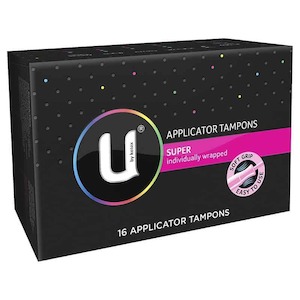 U By Kotex Applicator Tampons Super 16s