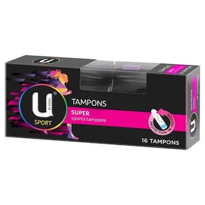 U By Kotex Sport Tampons Super 16pk