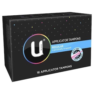 U By Kotex Applicator Tampons Regular 16s