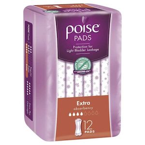 Poise Pads Extra 12s