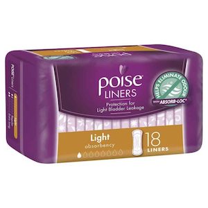 Baby wear: Poise Liners Light 18s