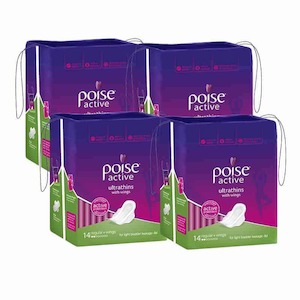 Poise Active Pads Ultrathins Regular with Wings 14s – Shipper