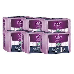 Poise Overnight Pads 8s – Shipper