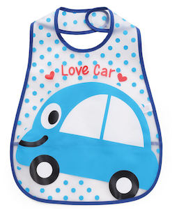 Baby Bib Car Print (Color May Vary)