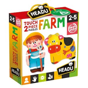 Baby wear: Headu – Touch 2 Pieces Puzzles Farm