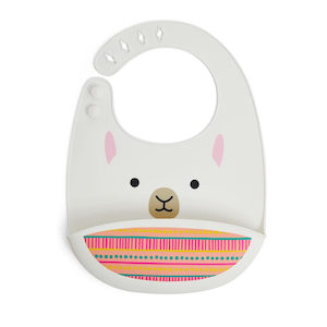 SKIP HOP – Zoo Silicone Bib – Llama