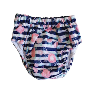 Bear & Moo Floral Stripes Training Nappy